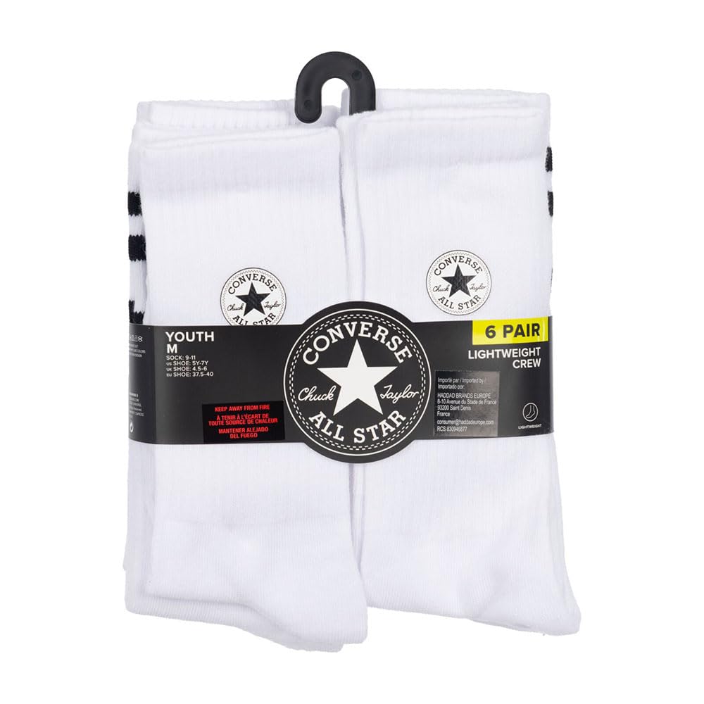 Converse Chn Chuckpatch Cotton 6pk Crew Lamp Unisex niños (Pack de 1)