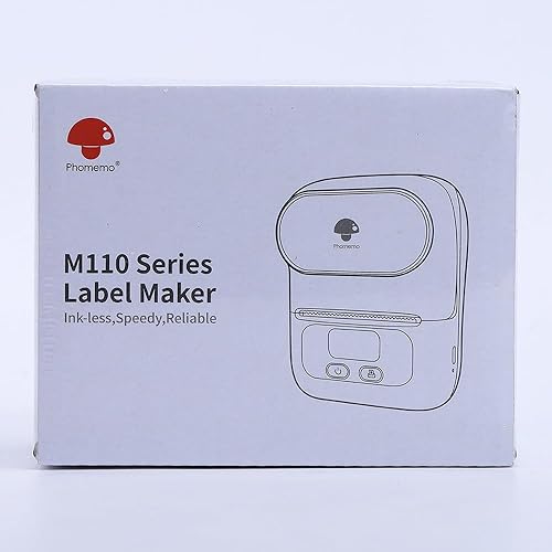 Miniatura 10 de Phomemo M110 Label Makers - Barcode Label Printer Bluetooth Label Maker Portable Thermal Printer for Small Business, Address, Barcode, Logo