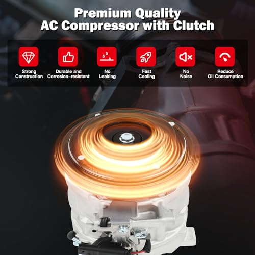 Image of Air Conditioning Compressor Fit for Mercedes-Benz C250 C300 C350e C43 AMG