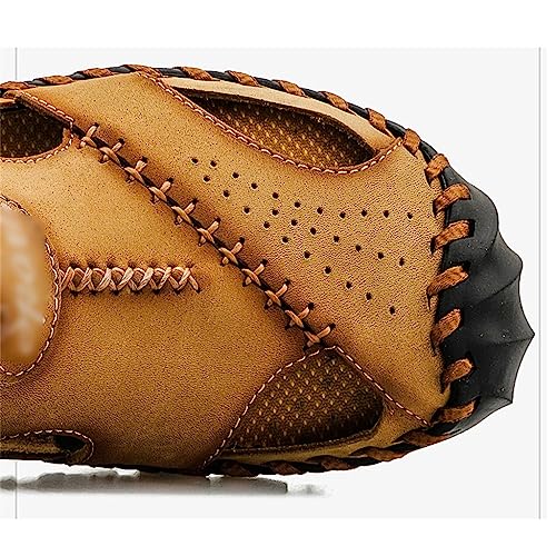 Khaki Casual Headband Hollowed Out Purpose Slippers For Men's Outdoor Breathable Beach Shoes2