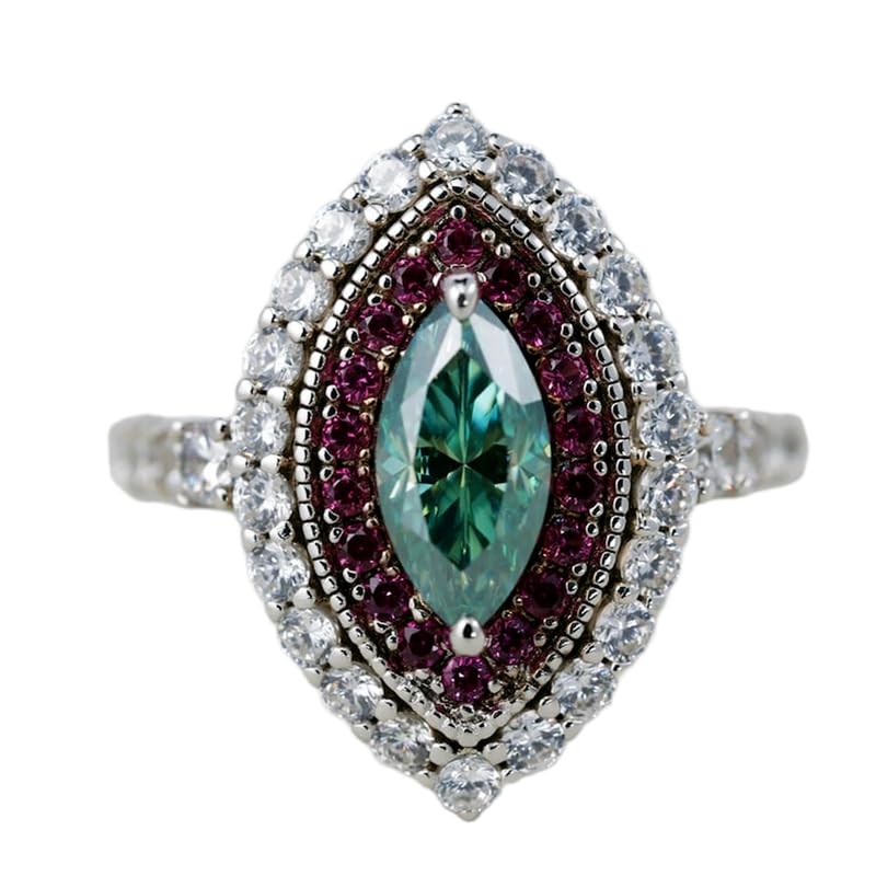 Bague en argent 925 multicolore, le bijou poétique qui célèbre votre unicité