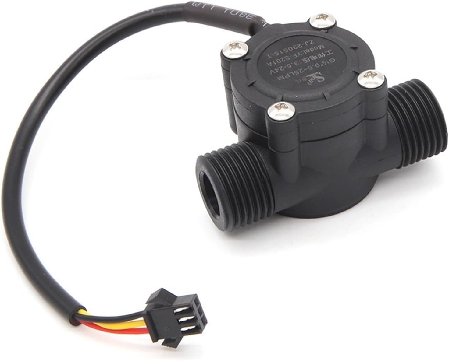 1PCS 4-Point Water Flow Sensor Dishwasher Water Heater Water Flow Sensor Switch Hall Flow Meter S201A Upgrade