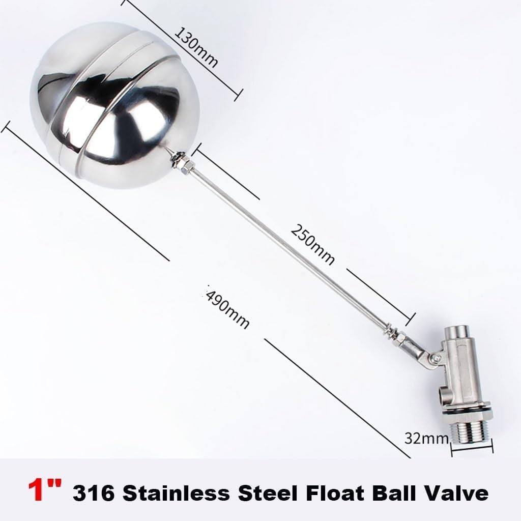 Float Valve 1 1-inch 316 stainless steel float valve