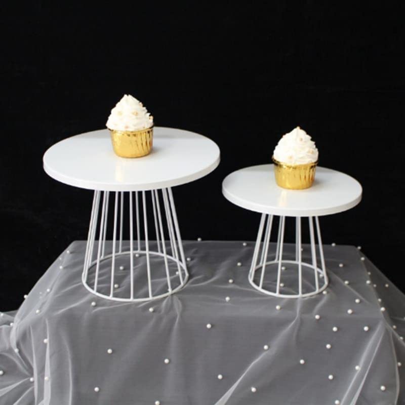 Soporte de Metal para Tartas, Redondo, para Fiestas de cumpleaños, Bodas, té de la Tarde, postres, decoración, Accesorios, Soporte para Magdalenas