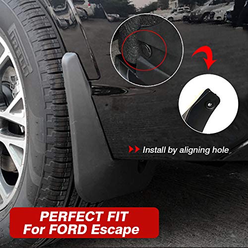 Image of Autorder Mud Flaps Splash Guards for Ford Escape 2020-2025 Accessories Mudflap Fender Flares Front and Rear Mud Guard Set 4PCS (Not for ST-Line Models)