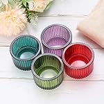 PATIKIL 2 Pcs Tealight Candle Holder, Tea Lights Candle Holder Glass Votive Candle Holders Glass Candle Holders for Table Centerpiece Decor Wedding Dinner Party, Green - Image 5