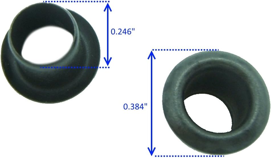 Mil-Spec Kydex Eyelets GS 8-8, Brass Black Oxide 1/4" DIY Gun Holster Knife Sheath Grommets