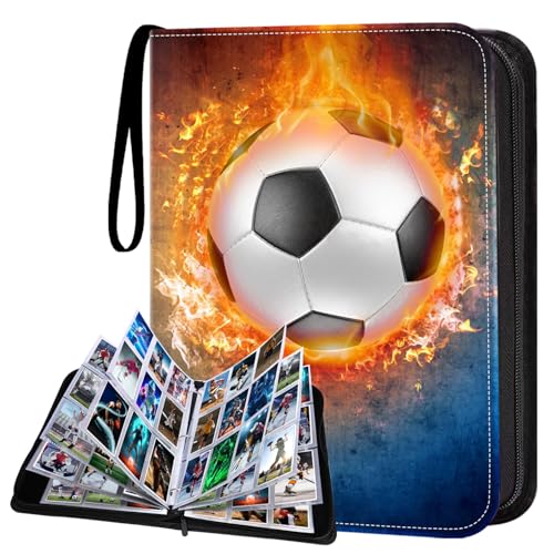 HESTECH 900 Pockets Soccer Card Binder with 50 Sleeves
