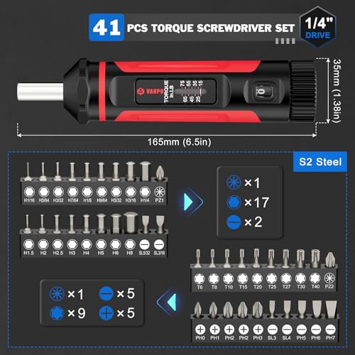 VANPO 41-Piece Torque Driver
