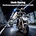 JESIMAIK Motorcycle Helmet Bluetooth Headset, 10 Way 2KM Helmet Communication System, Multitasking Audio Motorcycle Intercom, 2 Mics&40mm Speaker, 1 Pack