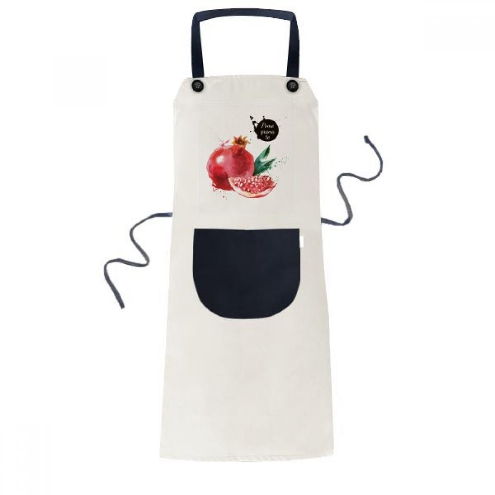Tablier cuisine grenade aquarelle cadeau original homme femme passionné de cuisine saine