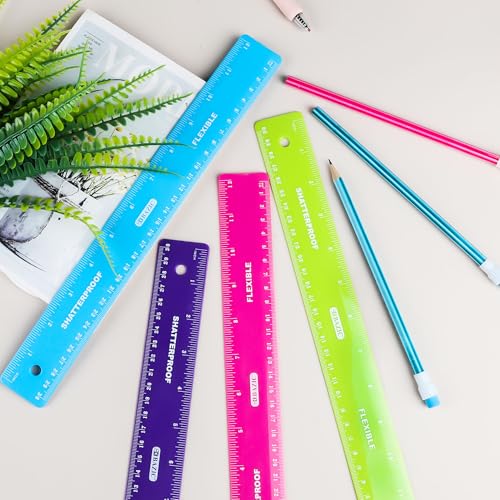 Règles courbes flexibles de 30 cm lot de 288 pièces incassables - 7