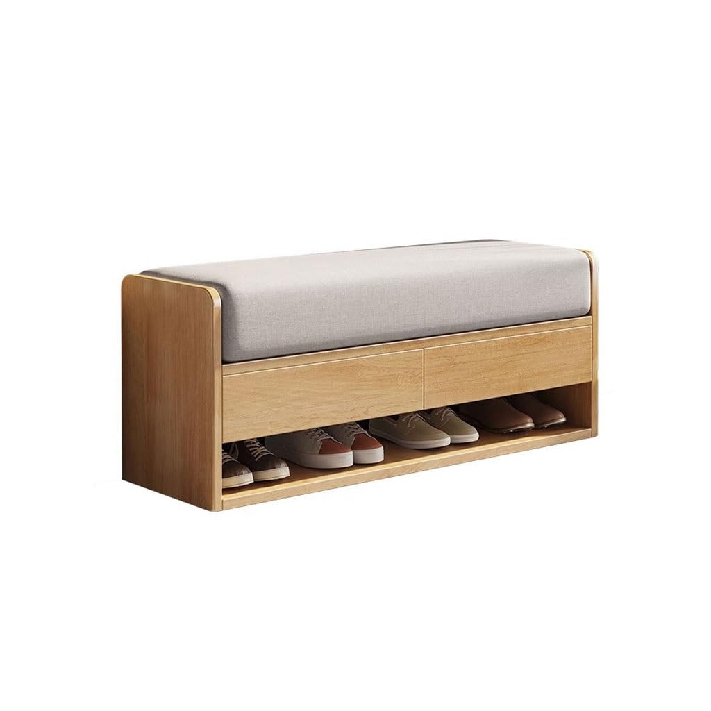 WDSOPK Footstool For Front Door Entrance Shoe Changing Stool Home Door Stool Integrated Simple Entry Storage Shoe Rack Soft Package Door Stool Stool Outdoor Bench Shoe Bench,A S（A-S100cm）