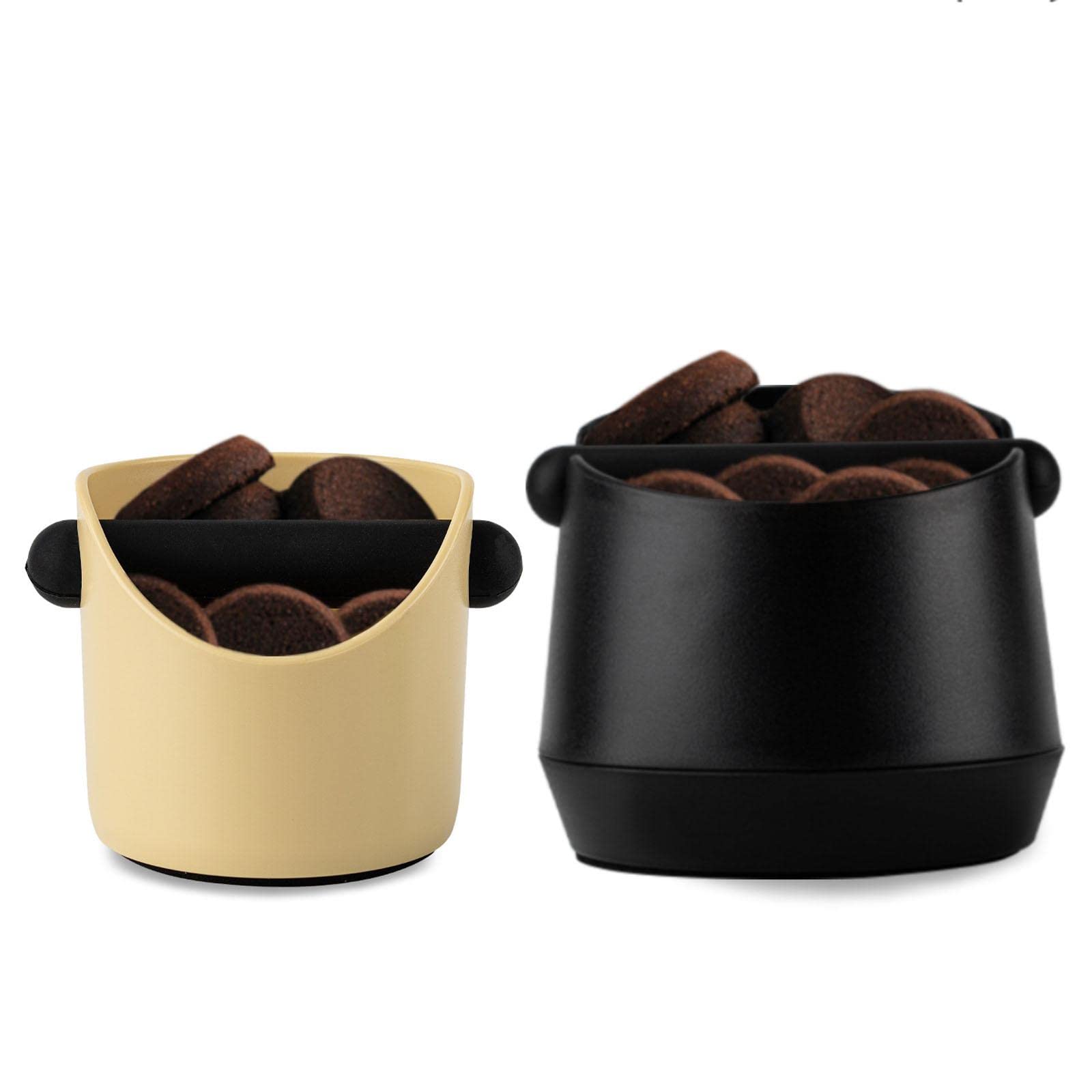 5 zestawów wiadro do espresso naczynia do kawy kosz na śmieci antypoślizgowa podstawa do kuchni khaki, 11 x 11 x 10,5 cm