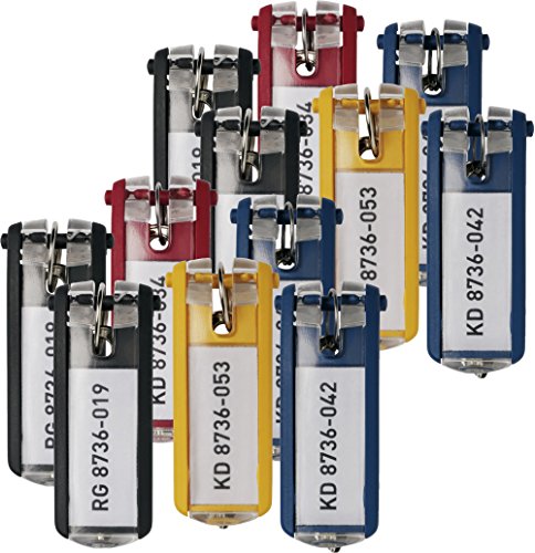 Preisvergleich Produktbild Durable 195700 Schlüsselanhänger, 12 Stück farbig sortiert