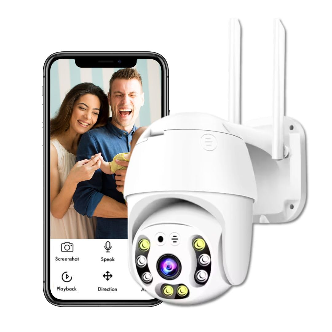 Wireless Full HD1080P Wi-Fi PTZ v380 PRO Camera Pan Tilt Surveillance Camera, Two Way Audio/Motion Detection, Siren, 2-Way Talk, IP66 Weatherproof SD/Cloud Support-image-47