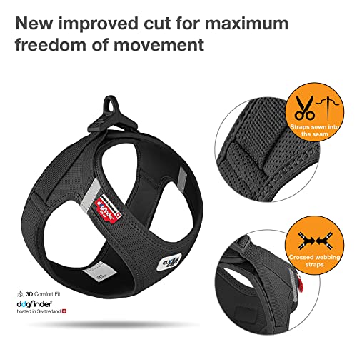 Vest Harness curli Clasp Air-Mesh Black M - Image 2