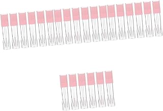 Abaodam 24 Peças Tubo Vazio De Esmalte Labial Redondo Tubos De Plástico Para Brilho Labial Bálsamo Labial Recarregável Garrafas Vazias De Brilho Labial Brilho Labial Batom