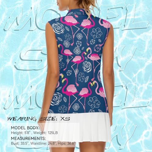 Womens Sleeveless Golf Shirt Athletic Tank Tops Ladies Casual Summer Golf Wear Polo Tennis Shirts for Women4