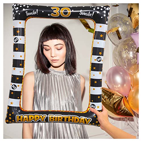 Cadre à selfie gonflable anniversaire 30 ans accessoire photo chic - 7