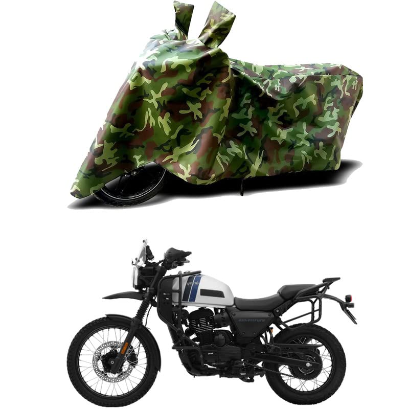 Image of 100% Water Resistant Bike Scooty Two Wheeler Body Cover Compatible for Yezdi Adventure Slick /UV-Rays /Heat Protection /Birds Dropping /Scratchproof /Dust Proof /Waterproof /All Varient[Green MJ]