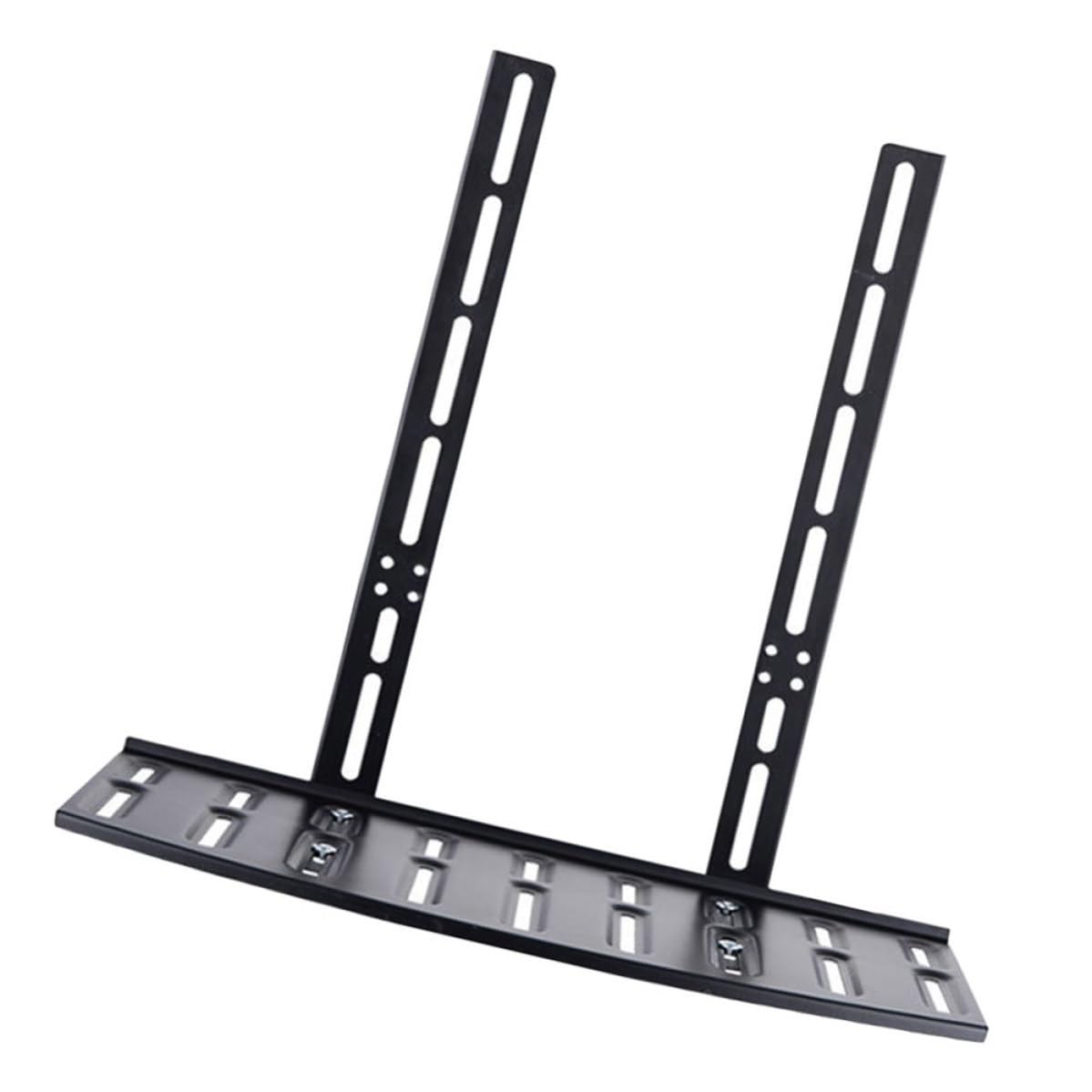 Vaguelly Support Mural sans Perçage pour Routeur et Box TV en Acier, Petite Étagère Murale Noire, Rack de Rangement pour Salon et Bureau, Support de Refroidissement et Organisation Câbles