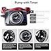 WiseWater 110V Circulation Pump with Timer 130W 12.68 GPM Hot Water Recirculating Pump with 1'' FNPT Flange Timed Circulation Pump for Boiler, Solar Heater and Hydronic Radiant Heating