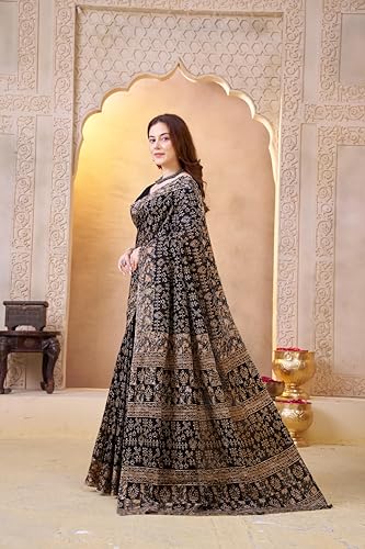 Image of TAMAIRA FASHION Mulmul Pure Cotton Saree For Woman Warli Batik Printed |Office Wear Daily Wear Sarees For Women Without Blouse Piece(Available in 11 Colours)