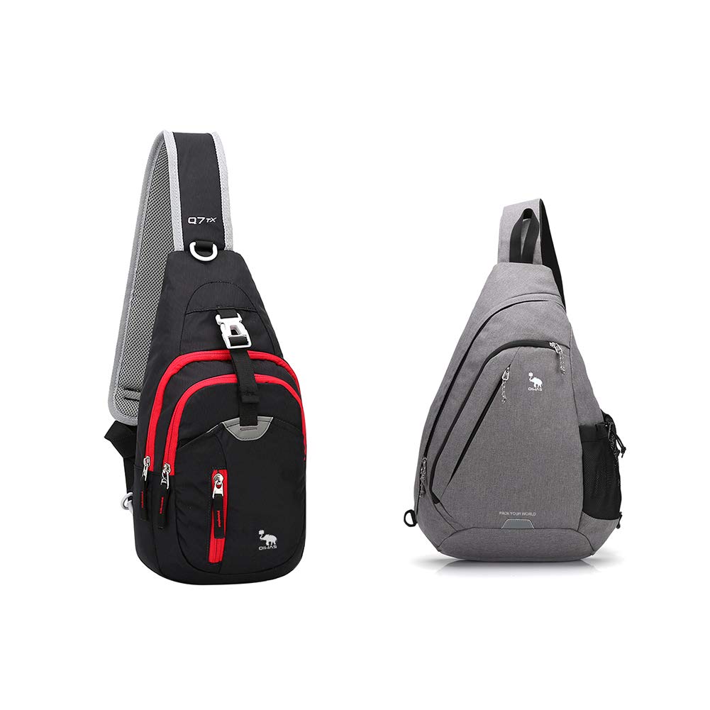 KimleeOIWAS One Strap Backpack for Men Large Single Strap Backpack Mini Sling Bag Crossbody Shoulder Daypack for Boys Women
