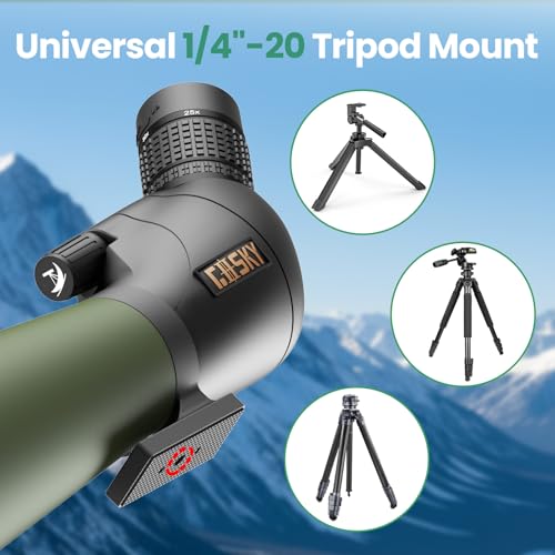 Image of Gosky Spotting Scope 25-75x80 with Tripod for Target Shooting