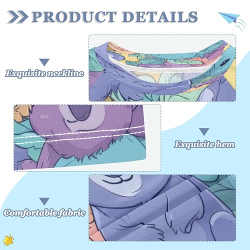 Kids Swimsuit Koala Plush Toy Cute Sunscreen T-Shirts Swimwear Sets UPF 50+3