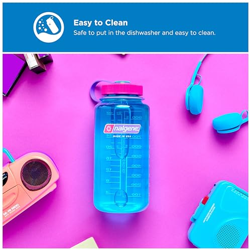 Image of Nalgene 32 oz Wide Mouth Water Bottle | BPA-Free, Durable & Leak Proof, Lightweight Bottle for Hiking & Gym, Work & Travel