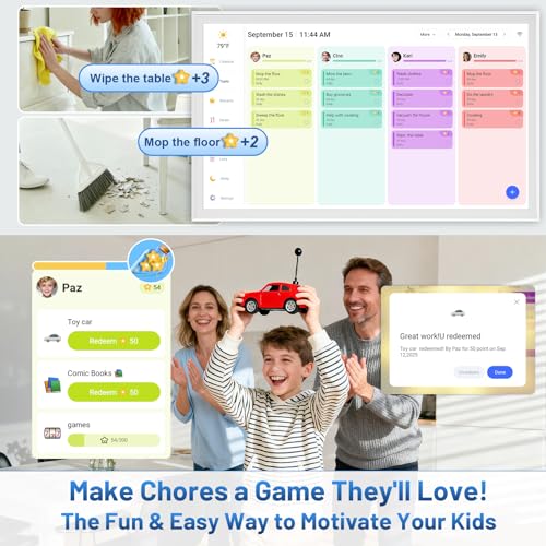 Image of 32 inch Digital Calendar with Chore Chart & Touchscreen Planner