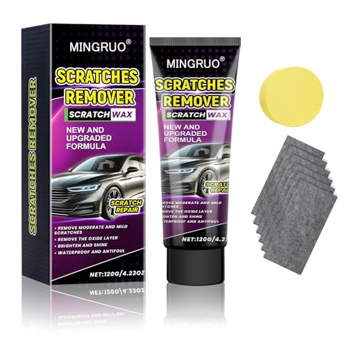 MINGRUO Quita Arañazos Coche, Quita Arañazos En El Coche, Reparador Arañazos Coche, Car Scratch Repair Paste, Crema Reparadora de Arañazos para Limpieza de Eliminación de Rayones de Pintura