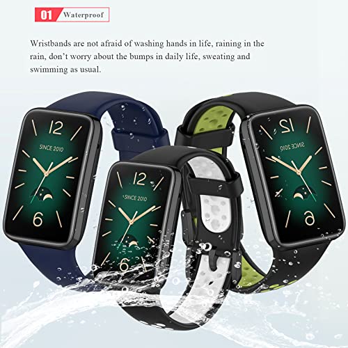 MIJOBS Silicone Strap Compatible with Xiaomi Band 7 Pro Replacement Strap Comfortable and Breathable Sport Watchband Compatible with Smartwatch Xiaomi Band 7 Pro Wristband - Image 4