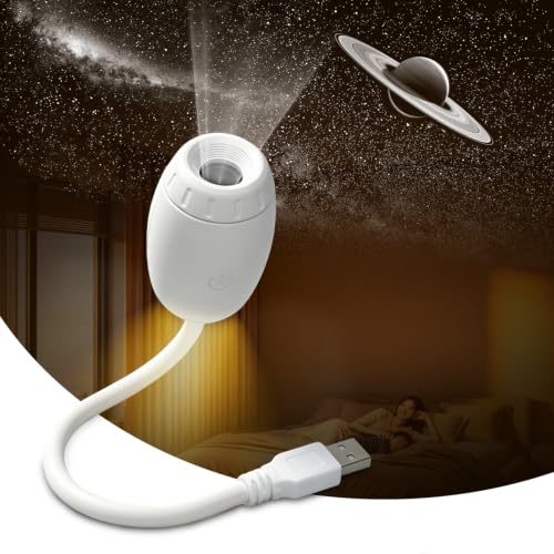 Galaxy Projector Night Light for Bedroom - 2 in 1 USB Starry Sky Led Lamp