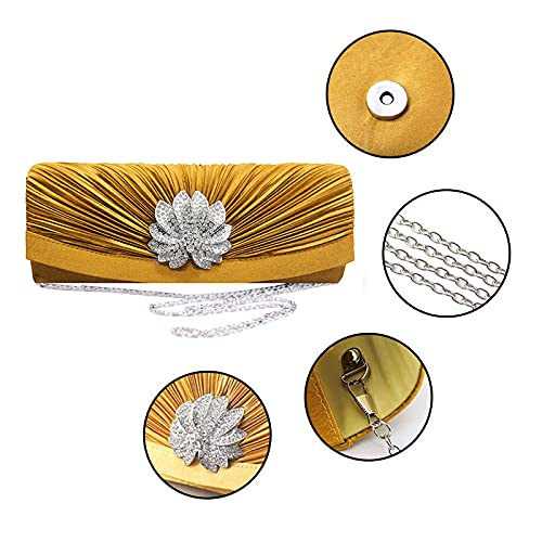 Image of Goclothod Evening Clutch Handbag Women Fashion Crossbody Shoulder Bag Chain Purse