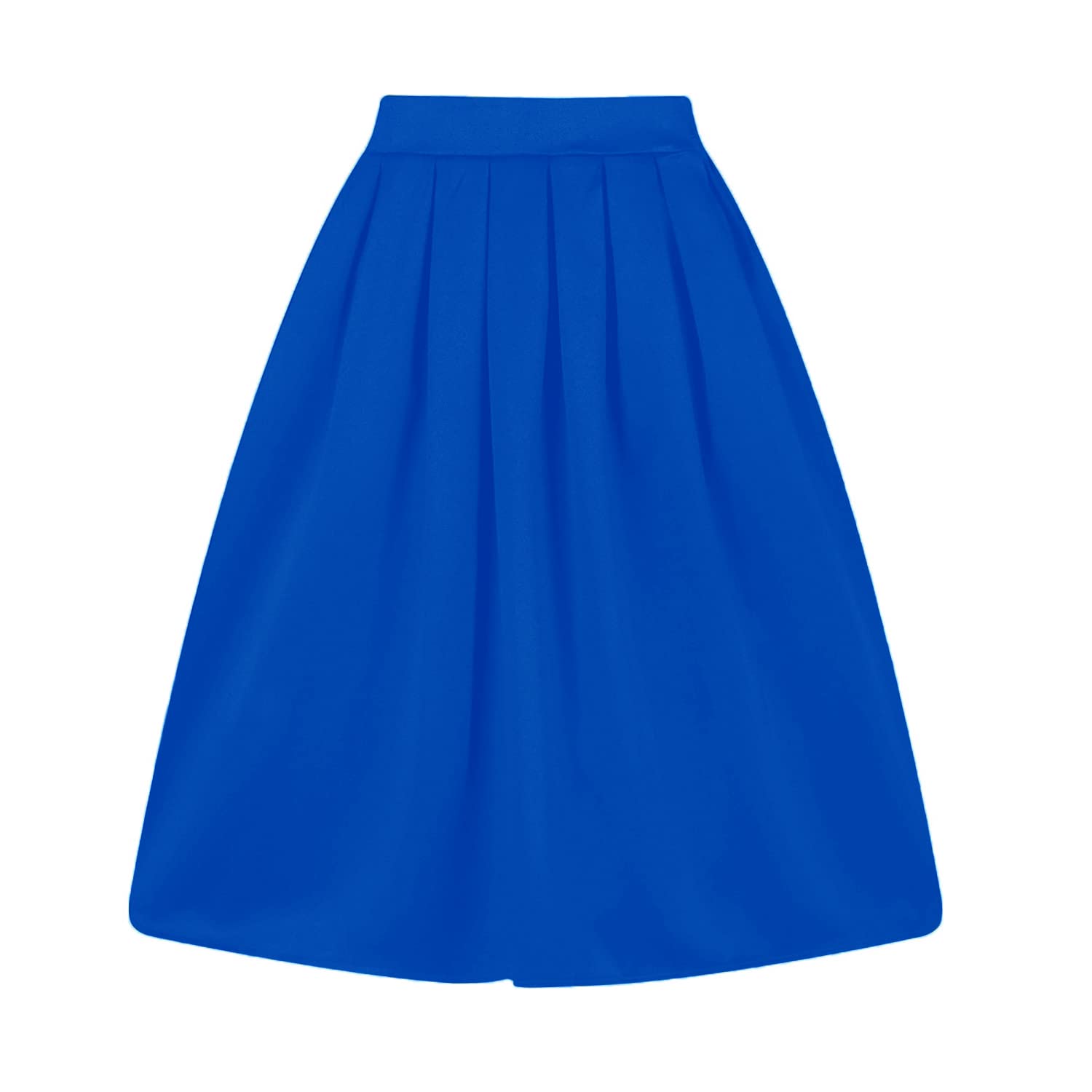 Photo 1 of Taydey A-Line Pleated Vintage Skirts for Women (2XL, Z-Blue)