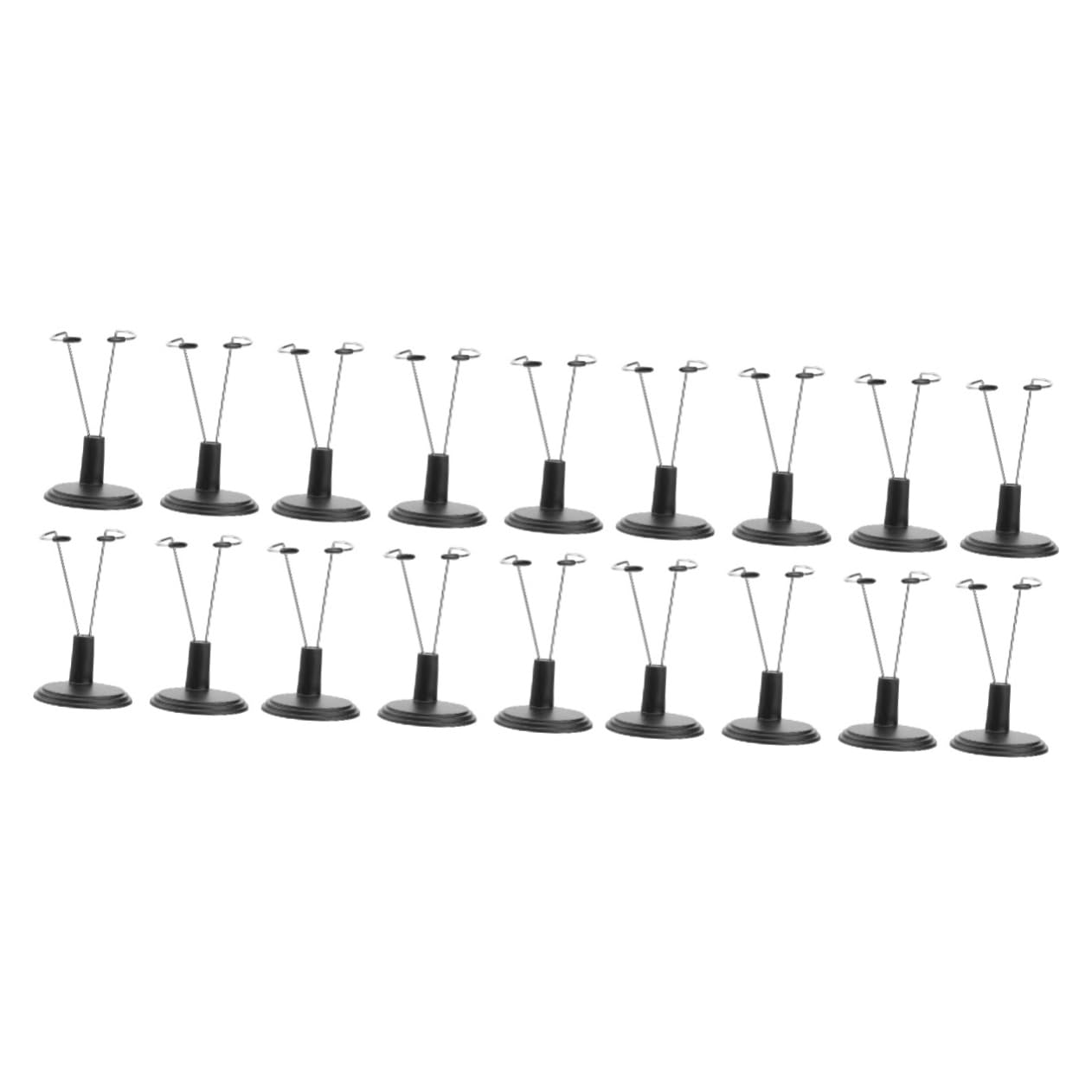 KICHOUSE 3sets 15cm Doll Storage Rack Portable Display Stand for Dollhouse Accessories Sturdy PVC Material Ideal for Home Store and Market Decor 6pcs*3