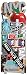 Paper House Productions STDC-0016E New York City Die Cut Stickers (3-Pack)