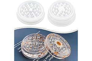 Premium Large Grinder Mold for Resin - Efficient Spikes Shape, 3in Silicone...
