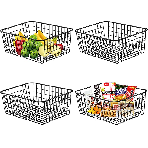 Wire Storage Baskets, Dveda 4 Pack 14.2