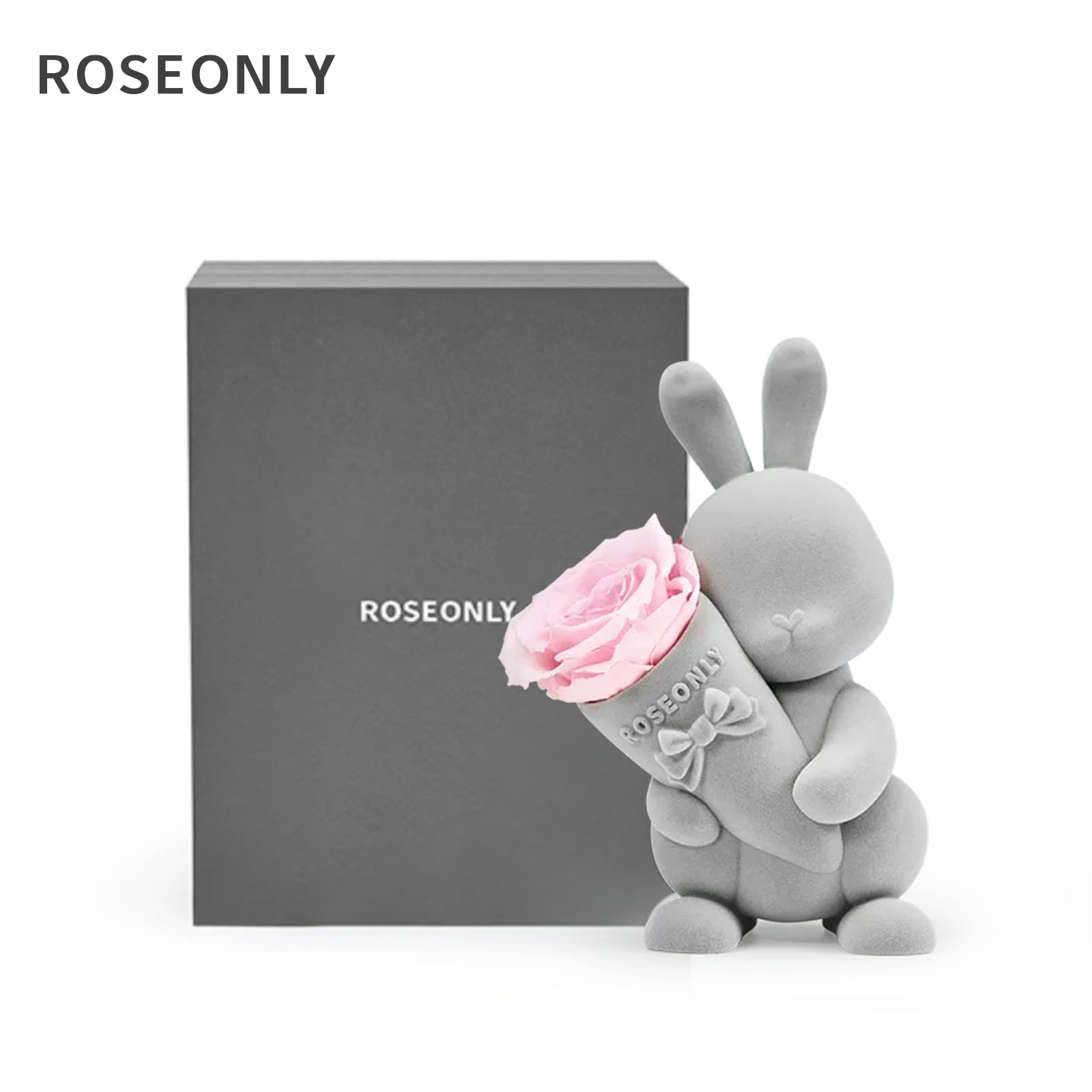 Amazon｜ROSEONLY プリザーブドフラワー ハニーラビットとデスティニー
