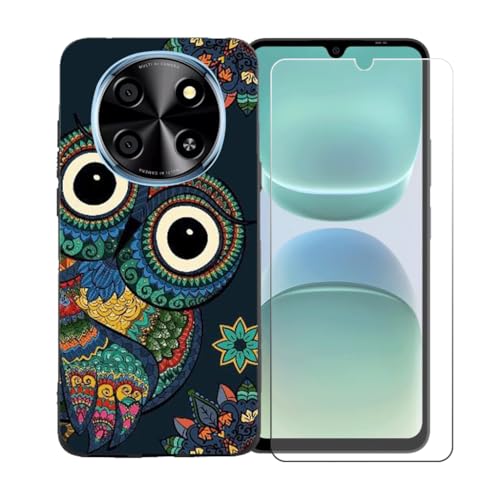 pFZZSZSP[X Kp Oukitel C1 Plus + KXXN[یtB Aȃ\tgVRP[XیTPUJo[̃P[XJo[p Kp Oukitel C1 Plus (6.52") - BST15