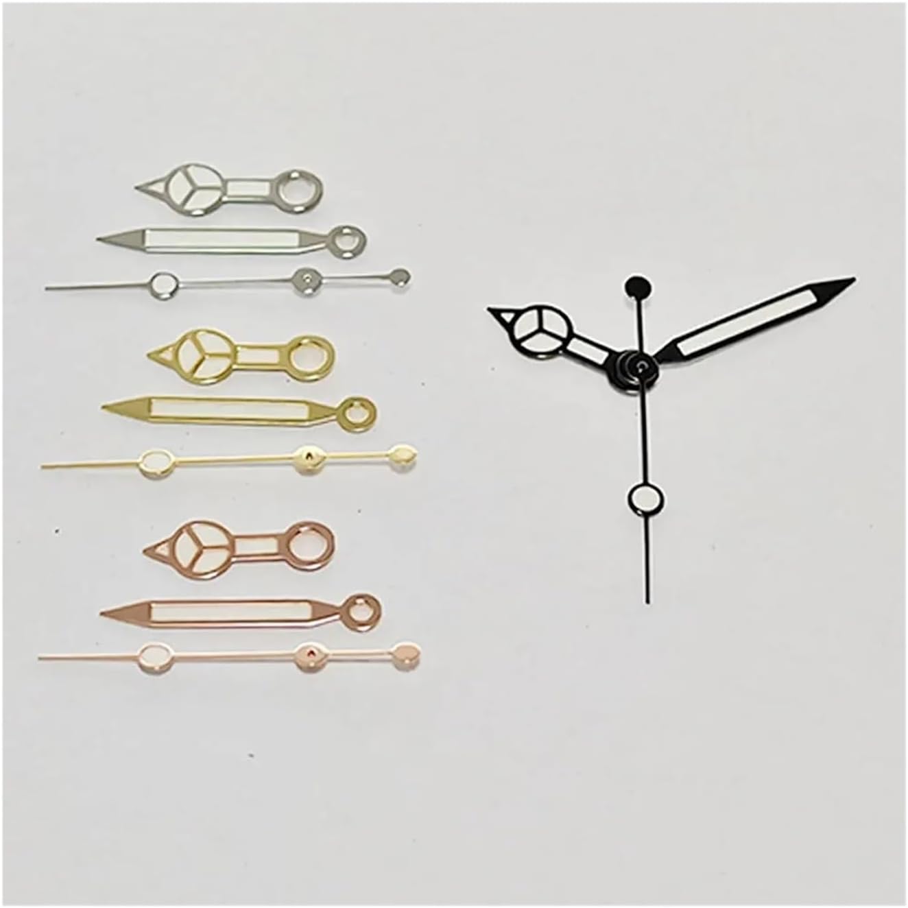 1pc NH35 Silver Rose Gold Hands Suitable NH34 NH35A NH36 7S36 4R36 Movement Watches Pointers(B-Gold)