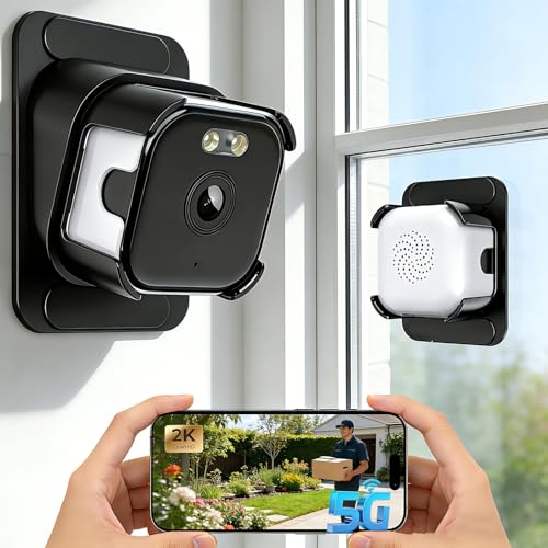 Aqash 3MP 2K Window Security Camera | ChroMax AI Motion Detection Color Night Vision for Looking Outside 2.4GHz &5GHz WiFi Two-Way Audio Wired Safeview Window Camera for Home Security