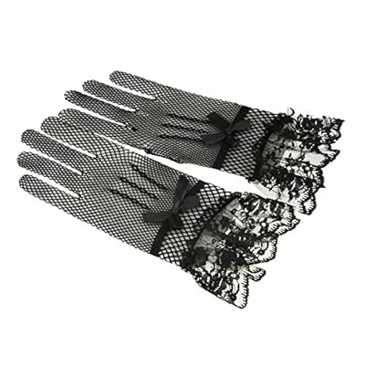 Liying Neu Kurz Spitzenhandschuhe Brauthandschuhe Damen Spitze Handschuhe Hochzeit Abend Party Sexy Hochzeithandschuhe – Bild 5