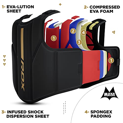 image for RDX Boxing Body Protector, MMA Kickboxing Muay Thai Boxing Chest Guard