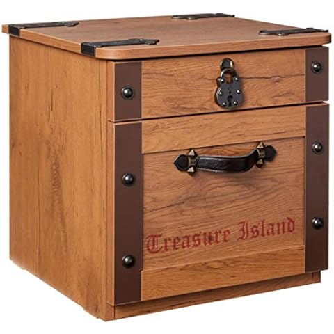 Cilek Pirate Nightstand Side Table Childrens Nightstand Brown Cover