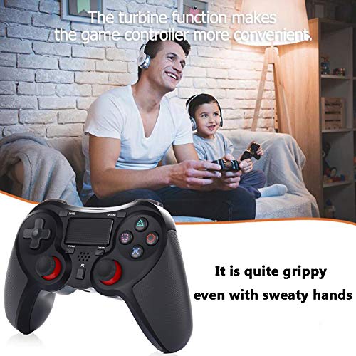 Wireless Bluetooth Gamepads Controller for ps4/ps4 pro with Touchpad Function,Game Joystick with Dual Shock Vibration and Trigger Buttons for Playstation 4 Windows System (Black)